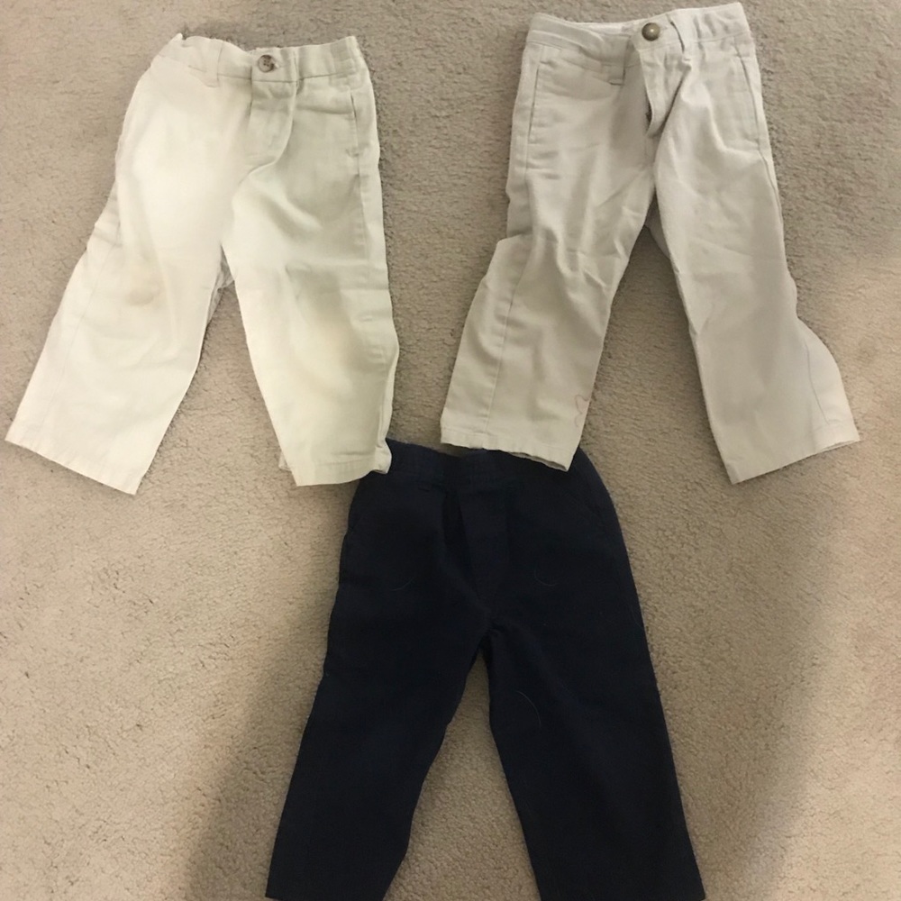 Bundle of toddler boy dress pants